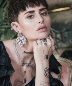 CLASSICS ARDOUR. Sacred Heart Charm Necklace - Silver