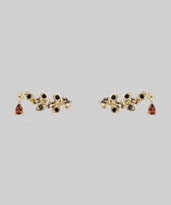CLASSICS FORBODE. Snake & Vine Gold Stud Earrings