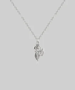 CLASSICS Necklaces & Chains REVOLT. Rose Charm Sterling Silver Necklace