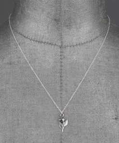 CLASSICS Necklaces & Chains REVOLT. Rose Charm Sterling Silver Necklace