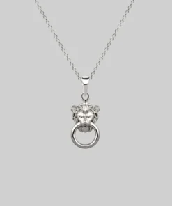CLASSICS MINI ANWAR. Lion Knocker Necklace - Silver Necklaces & Chains