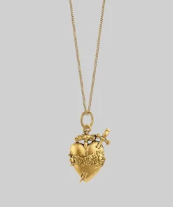 CLASSICS INFERNO. Sacred Heart Necklace - Gold Necklaces & Chains