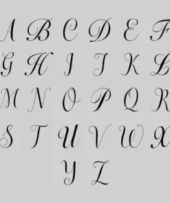 CLASSICS Regalrose Classics DARK GARDEN. Ornate Initial Ring (A - M)