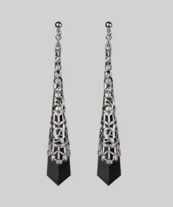 CLASSICS FAITH. Gemstone Drop Earrings - Silver