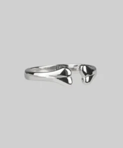 CLASSICS Rings BAD TO THE. Bone Wrap Ring - Silver