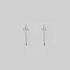 CLASSICS BETRAYAL. Dagger & Cubic Zirconia Earrings - Silver