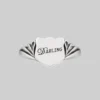 CLASSICS Rings DARLING. Shield Signet Ring - Silver