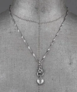 CLASSICS ALL OF ME. Hand Grasping Heart Necklace - Silver