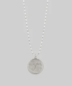 End Of Line Necklaces & Chains Initial Medallion Silver Necklace (N - Z)