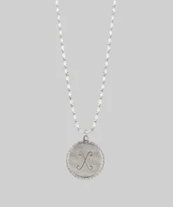 End Of Line Necklaces & Chains Initial Medallion Silver Necklace (N - Z)