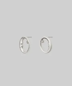 CLASSICS TWILIGHT. Moon Crescent & Star Earrings - Silver