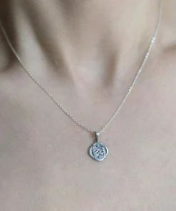 CLASSICS OUROBOROS. Infinite Snake Silver Medallion Necklace