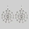 CLASSICS DOLORES. Web Statement Hoop Earrings - Silver