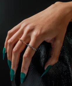 SS22 RESOLUTE. Single Chunky Chain Ring - Gold Rings