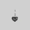 CLASSICS MEMENTO MORI. Heart Hoop Earrings - Silver