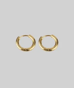 CLASSICS VITA. Hinge Huggie Hoop Earrings - Gold
