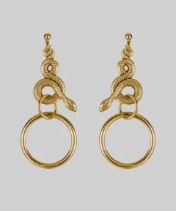 CLASSICS MERYLL. Snake Wrap Ring Earrings - Gold