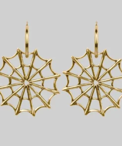 CLASSICS DOLORES. Web Statement Hoop Earrings - Gold