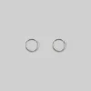 CLASSICS Simple Silver Clicker Hoop Earrings - 10mm