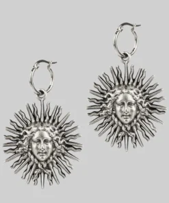 End Of Line SOL INVICTUS. Sun Goddess Earrings - Silver