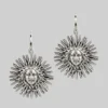 End Of Line SOL INVICTUS. Sun Goddess Earrings - Silver