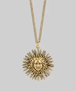 End Of Line SOL INVICTUS. Sun Goddess Necklace - Gold Necklaces & Chains