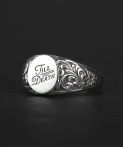 CLASSICS TILL DEATH. Promise Signet Ring Promise Rings