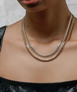 SS22 Necklaces & Chains HONEY. Simple Herringbone Layering Chain - Gold