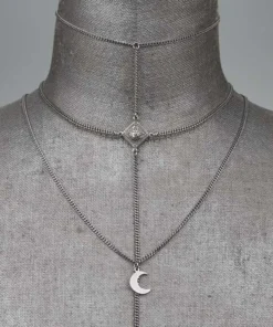 CLASSICS Necklaces & Chains ZODIAC. Layered Moon Chain Choker - Silver 8 CLASSICS Necklaces & Chains ZODIAC. Layered Moon Chain Choker - Silver