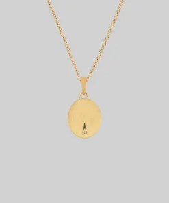 CLASSICS TILL DEATH. Promise Medallion Pendant Necklace - Gold