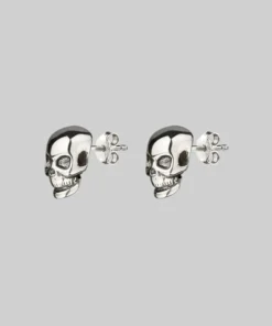 CLASSICS EDIE. Tiny Sterling Silver Skull Studs
