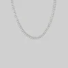 CLASSICS DAKOTA. V-Link Chain Collar Necklace - Silver