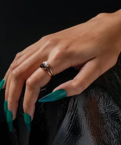 SS22 Yin & Yang Gemstone Rings - Gold