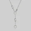 CLASSICS AGNES. Chunky Clasp Necklace - Silver