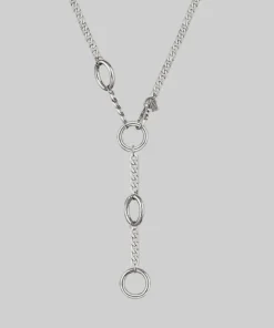 CLASSICS AGNES. Chunky Clasp Necklace - Silver