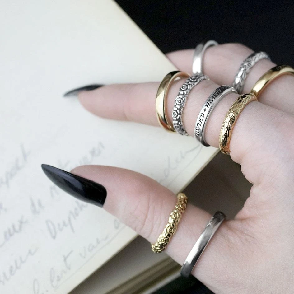 CLASSICS Rings Forget Me Not Posie Ring - Gold 4 CLASSICS Rings Forget Me Not Posie Ring - Gold