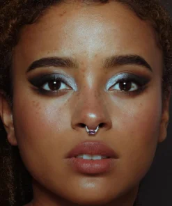 CLASSICS NYMPH. Amethyst Gold Clicker Ring - Septum