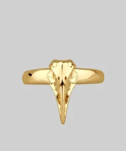 CLASSICS Rings MERLA. Gold Raven Skull Ring