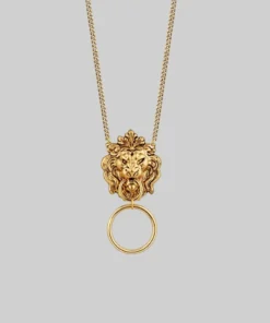 CLASSICS Necklaces & Chains ANWAR. Lion Knocker Necklace - Gold