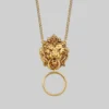 CLASSICS Necklaces & Chains ANWAR. Lion Knocker Necklace - Gold