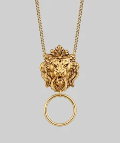 CLASSICS Necklaces & Chains ANWAR. Lion Knocker Necklace - Gold