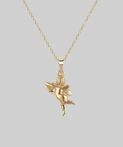 CLASSICS Cupid & Psyche Lovers Layering Necklace - Gold Necklaces & Chains