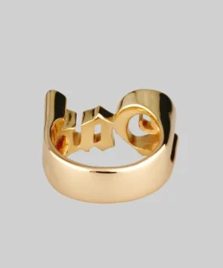 End Of Line Dad Word Ring - Gold