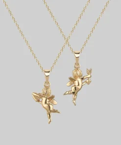CLASSICS Cupid & Psyche Lovers Layering Necklace - Gold Necklaces & Chains