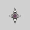 CLASSICS BALANCE. Amethyst Equilibrium Gemstone Ring - Silver