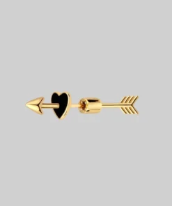 CLASSICS TOKEN. Heart & Arrow Single Earring - Gold