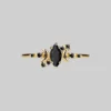 CLASSICS MOONDANCE. Black Spinel Gold Ring
