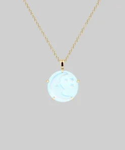 CLASSICS Necklaces & Chains BLUE MOON. Crystal Moon & Stars Necklace - Gold