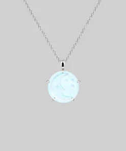 CLASSICS BLUE MOON. Crystal Moon & Star Necklace - Silver Necklaces & Chains