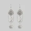 CLASSICS EQUINOX. Celestial Path Chain Hoop Earrings - Silver